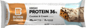 BW DELUXE Protein Bar Cookies n Cream flavour with Sweetener 55g