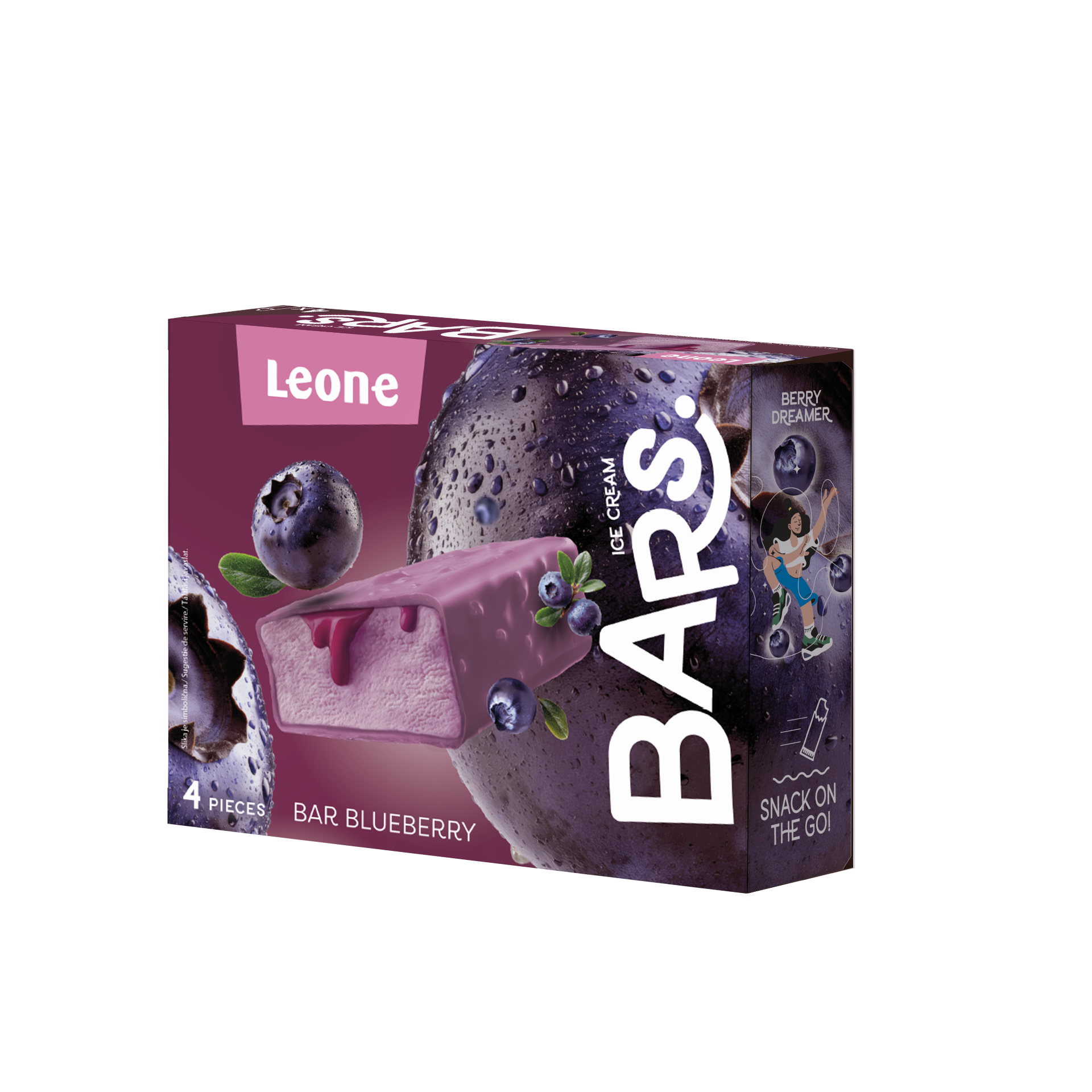 LEONE Blueberry Sorbet Protein Bar 42g (4 Pcs)