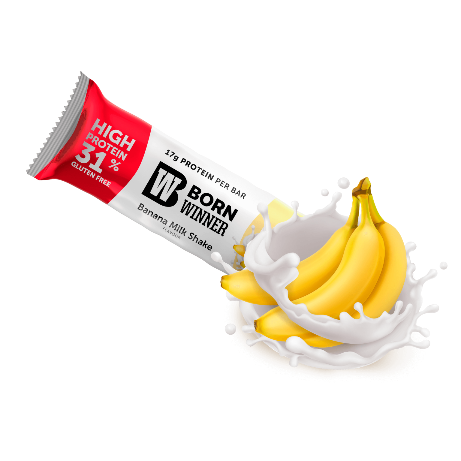 BW Boost Protein Bar Banana Milk Shake Flavour with Sweetener 55g