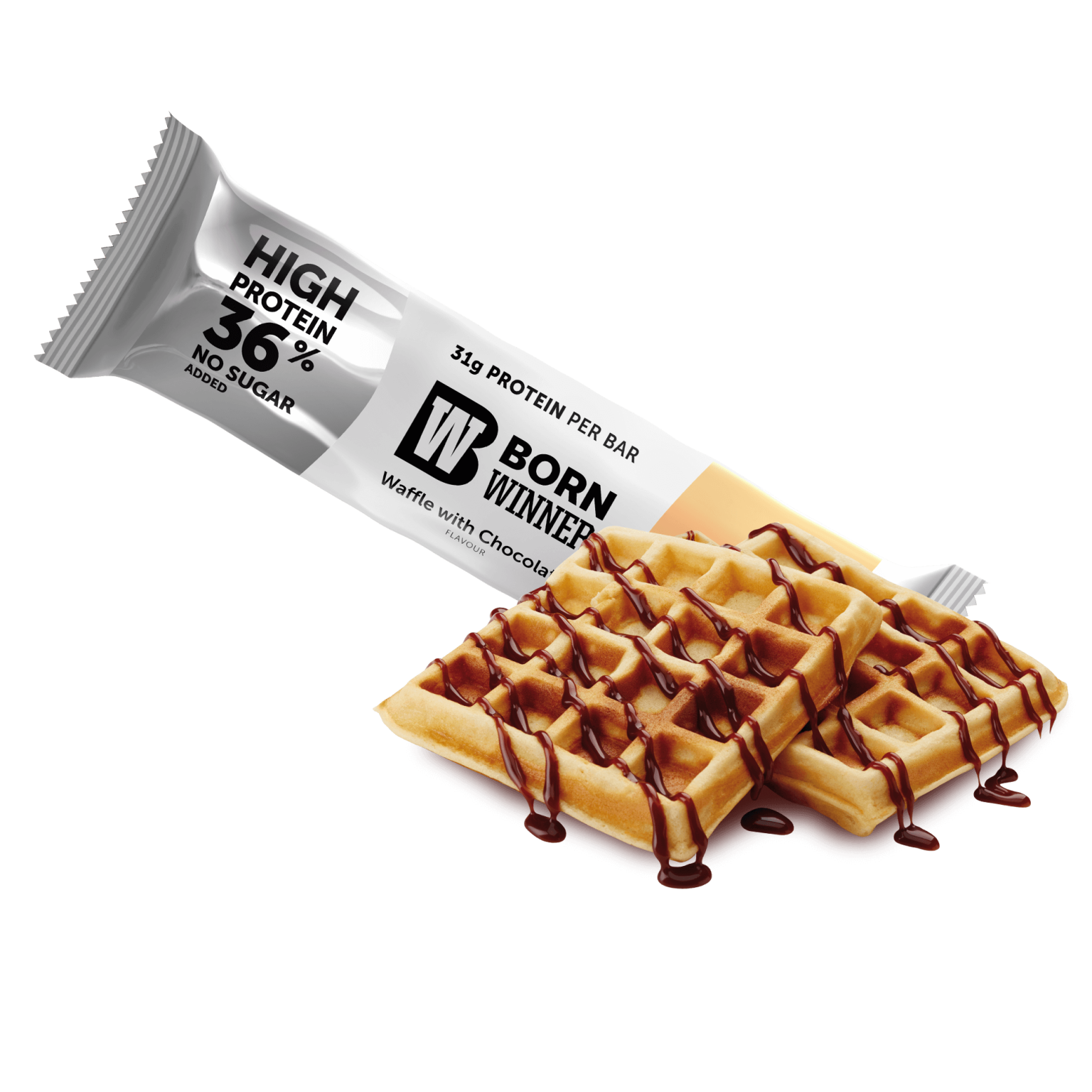 BW Mega Pro Protein Bar Waffle with Chocolate Flavour with Sweetener 85g
