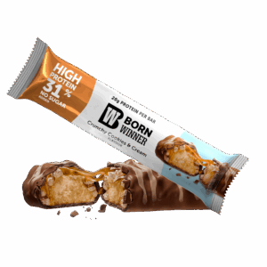 BW DELUXE Protein Bar Crunchy Cookies n Cream Flavour with Sweetener 64g