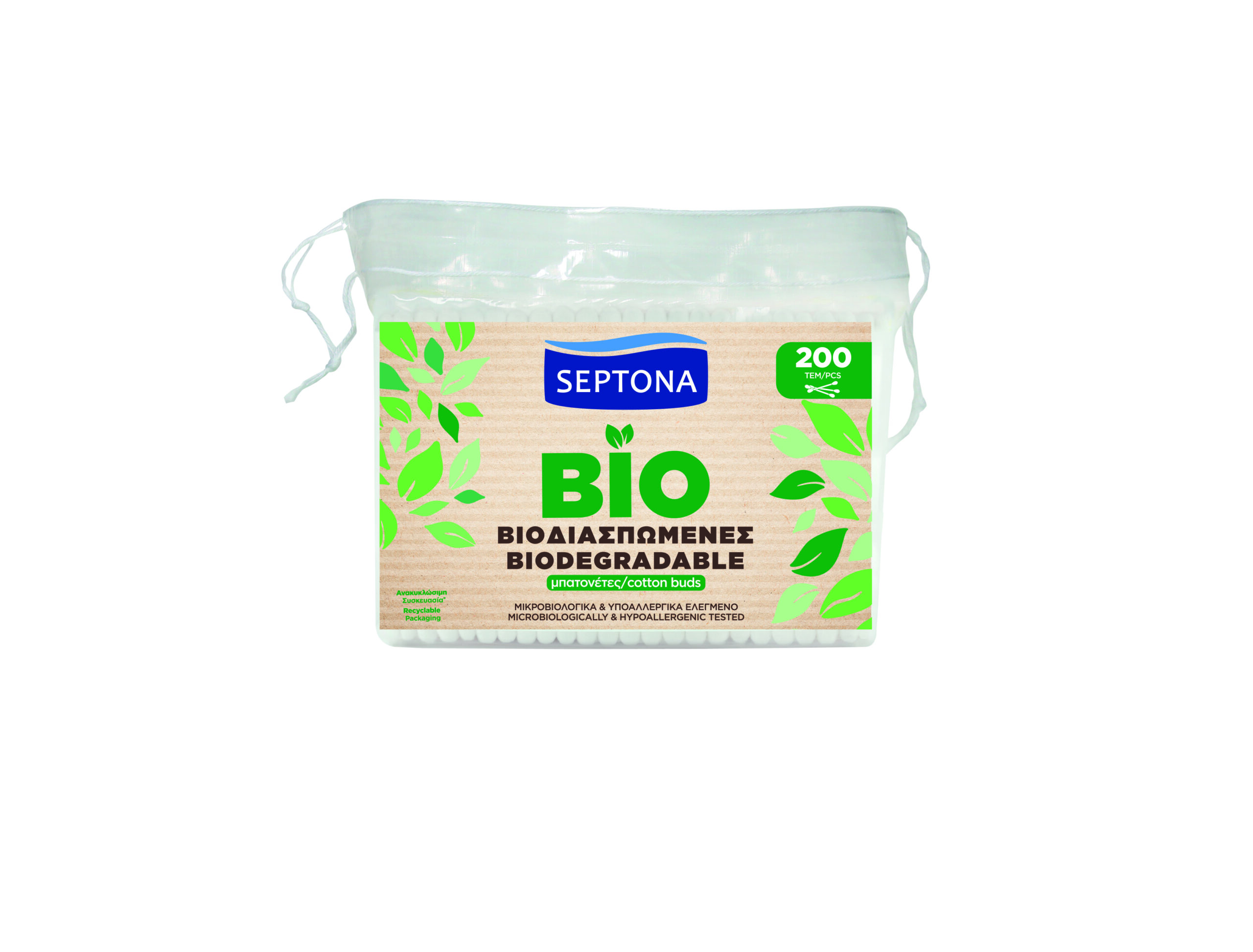 SEPTONA Cotton Buds BIODEGRADABLE Refill 100pcs