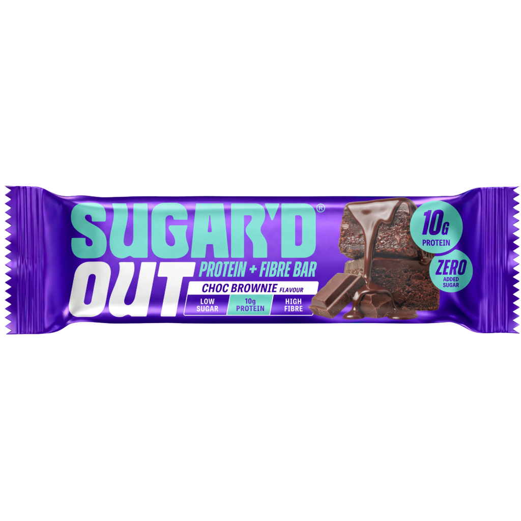 Sugar’d Out Choc Brownie Protein + Fibre Oat Bar 62g