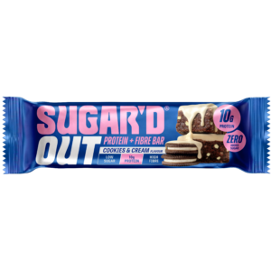 Sugar’d Out Cookies & Cream Protein + Fibre Oat Bar 62g