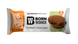 BW Protein Wafer Cups with Hazelnut n Cocoa Cream Filling 50g
