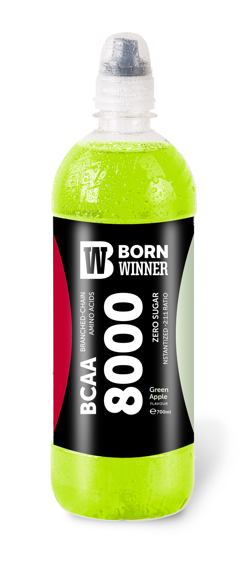 BW BCAA Drink Green Apple Flavour with Sweetener 700ml