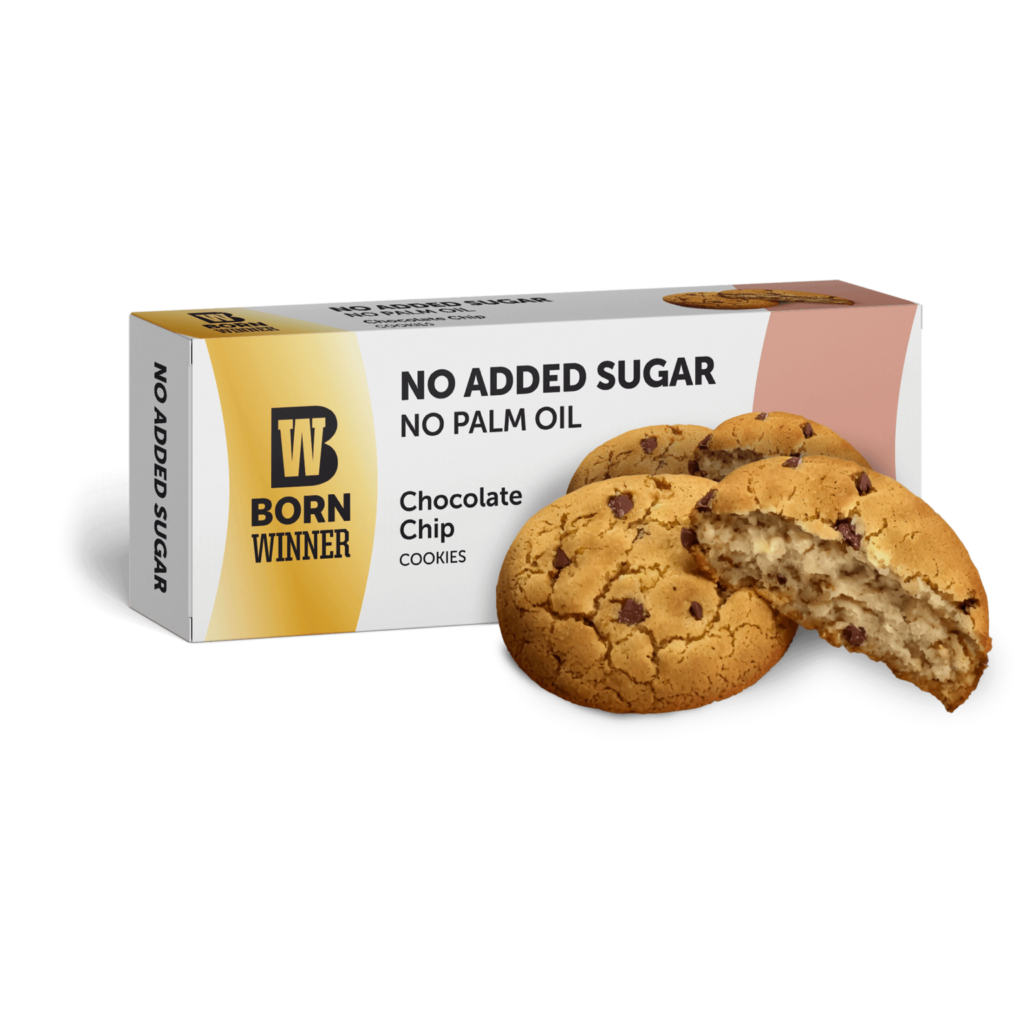 BW Cookies NO ADDED SUGAR Choco Chip Flavour with Sweetener 130g