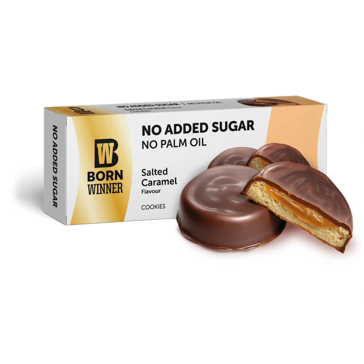 BW Cookies No Added Sugar Salted Caramel 100g