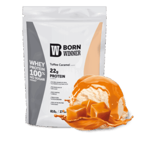 BW Whey Protein Doypack 810g Toffee Caramel Flavour with Sweetener