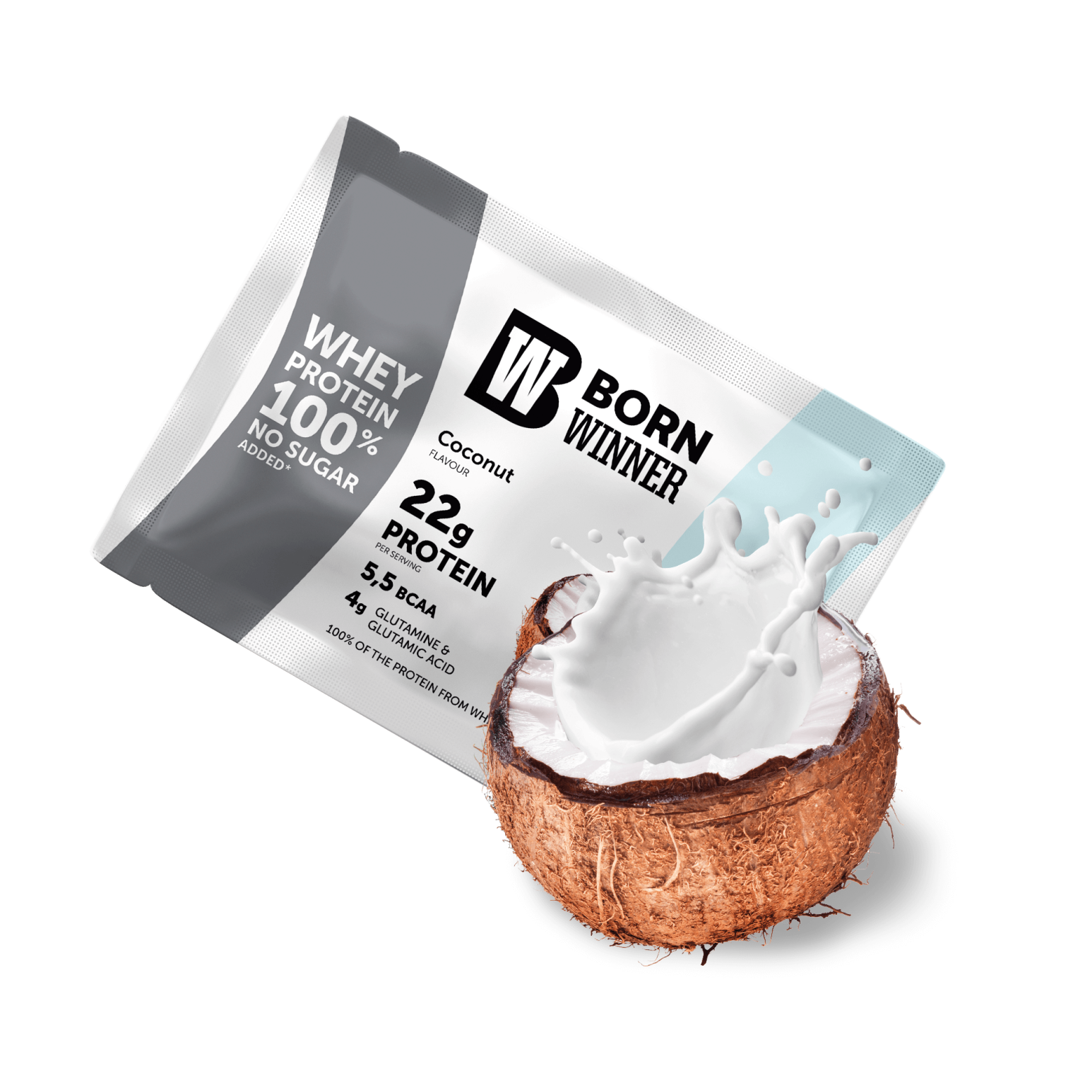 BW Whey Protein Sachet 30g Coconut Flavour with Sweetener